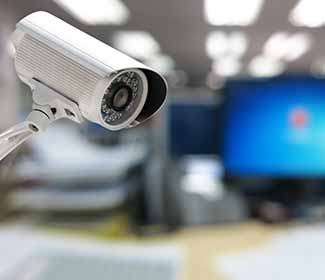 Caméra de surveillance en entreprise