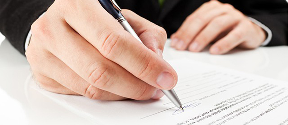 Signature résiliation contrat